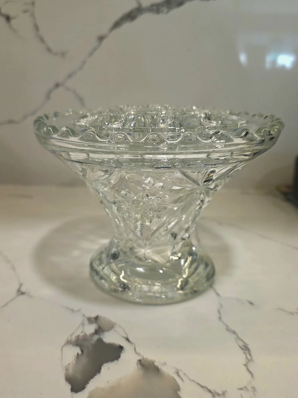 Clear Crystal Stem Vase